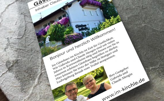 Flyer Gästehaus im Kirchle Kornwestheim